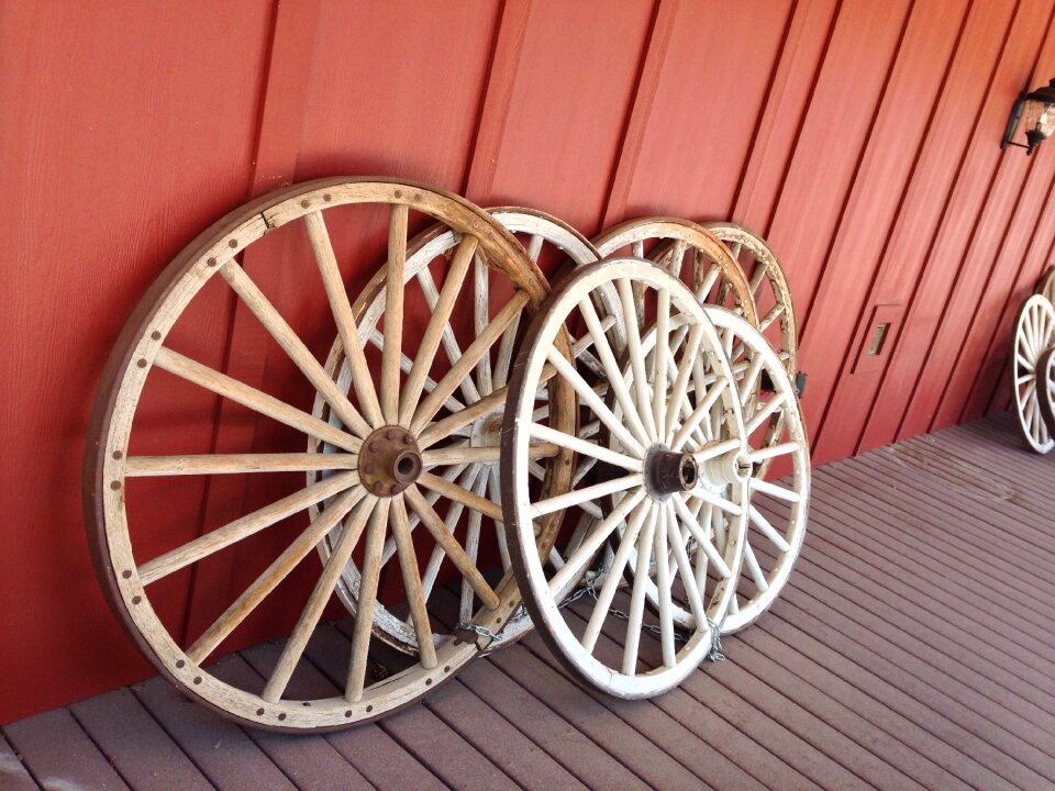 Wooden rustic carriage