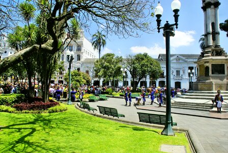 Quito national holiday presidential palace photo