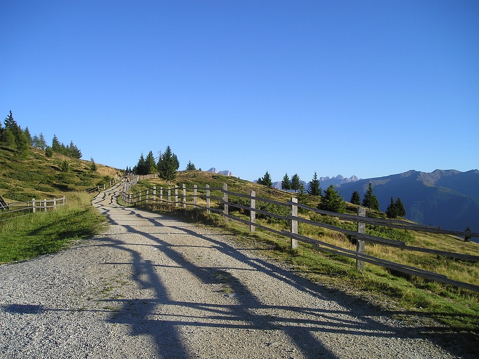 Dolomites away fence