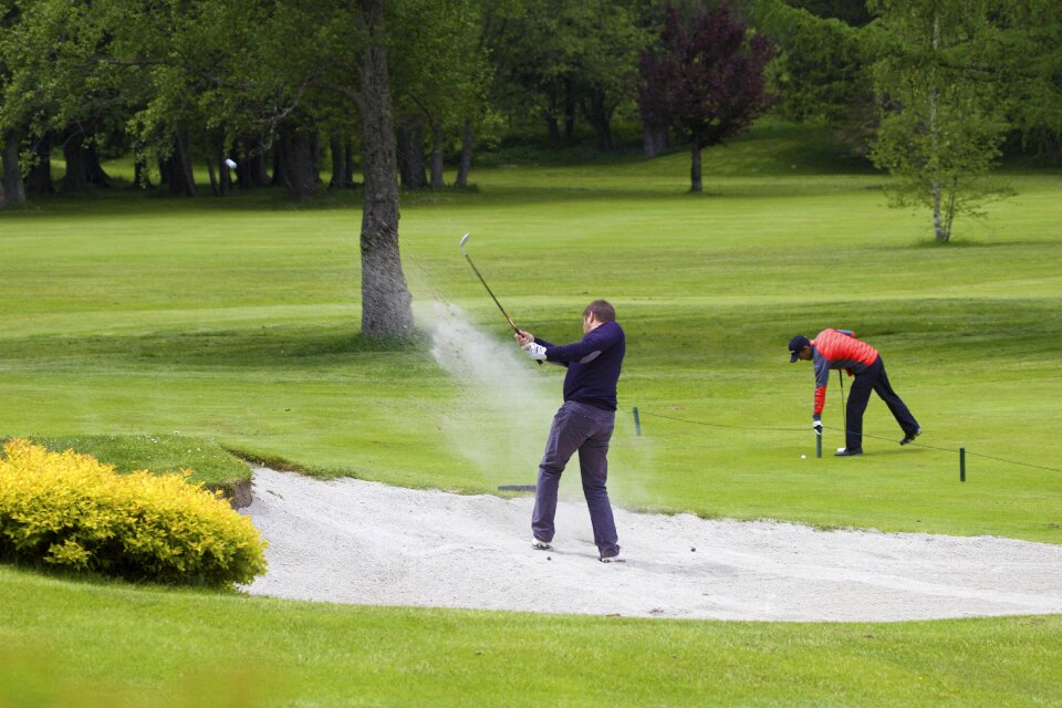 Course golfing game
