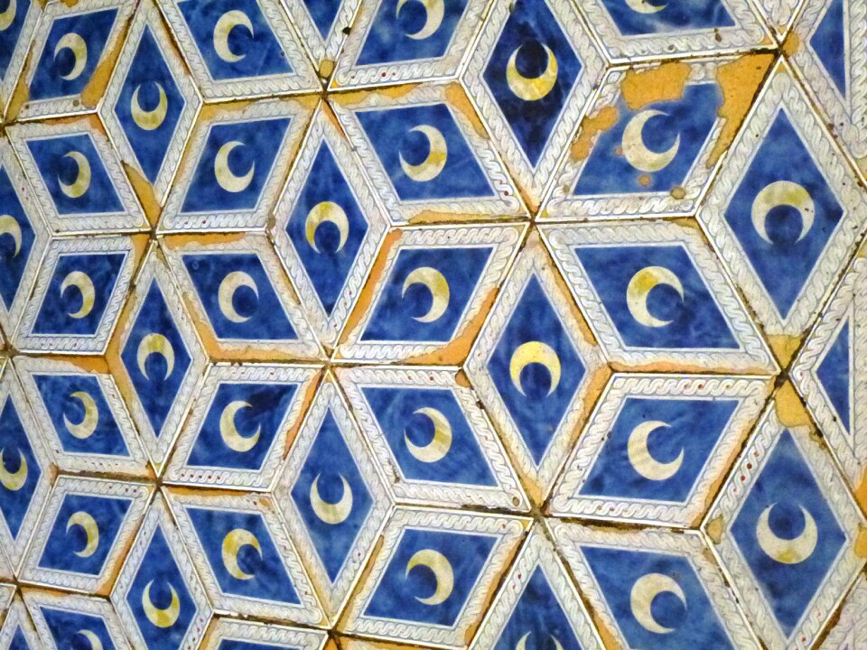 Tile cathedral in siena floor