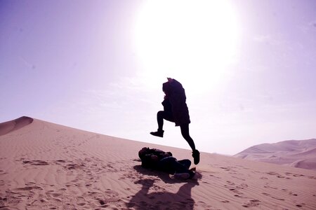 Happy dunhuang mingsha photo