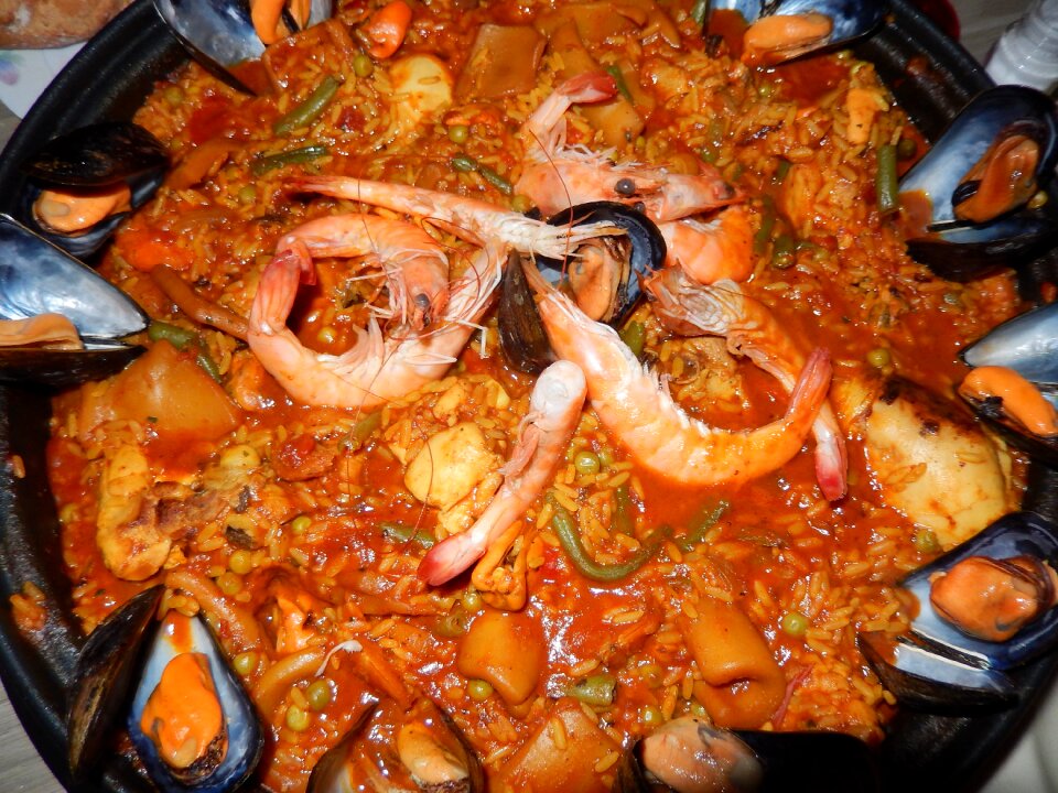 Crustaceans food spanish