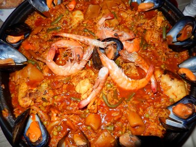 Crustaceans food spanish