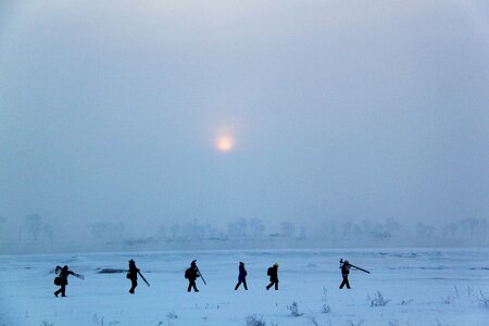 Group photographer winter