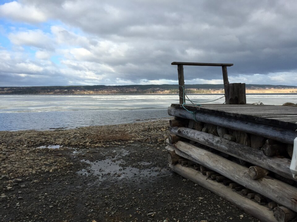 Low tide ice water