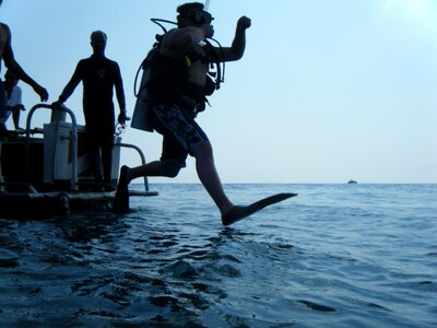 Diving diver photo