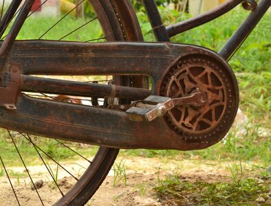 Pedal wheel rusty