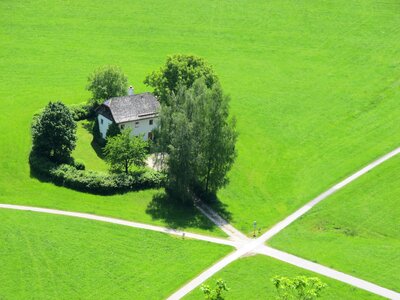 Landscape house lonely