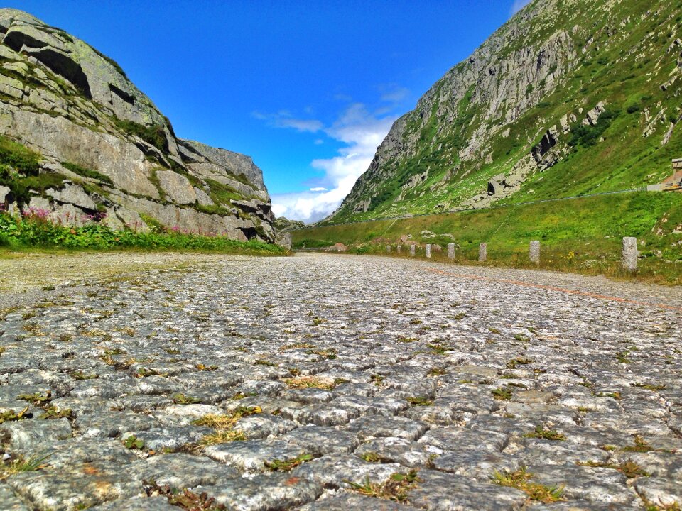 Pass road old landscape