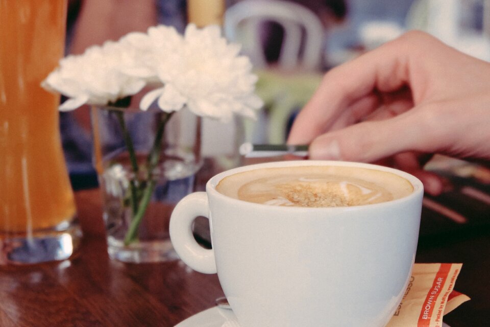 Cappuccino drink cafe photo