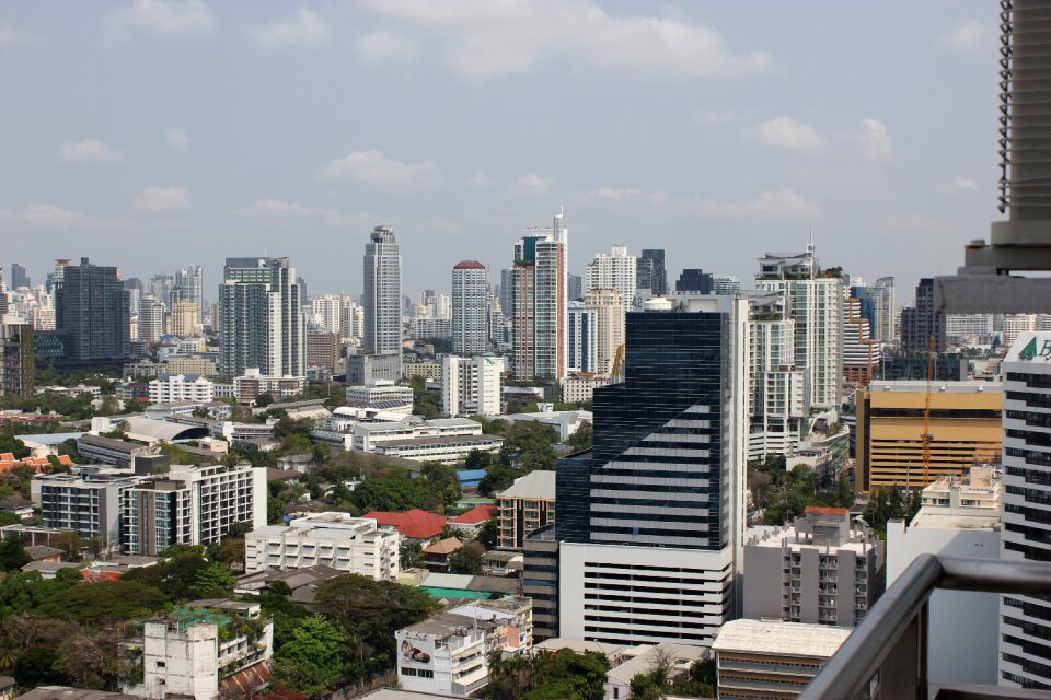 Background skyscraper skyline photo