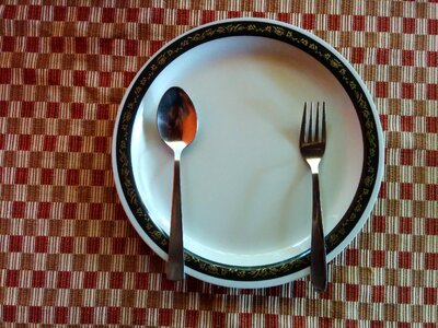 Dining eat salad