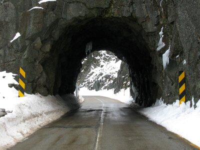 Tunnel road ice photo