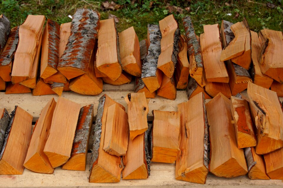 Fuel wood heating the beating of the trees