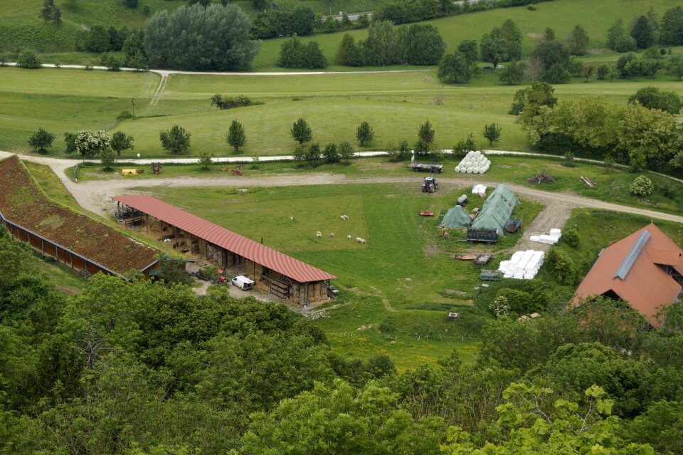 Overview rural lake constance