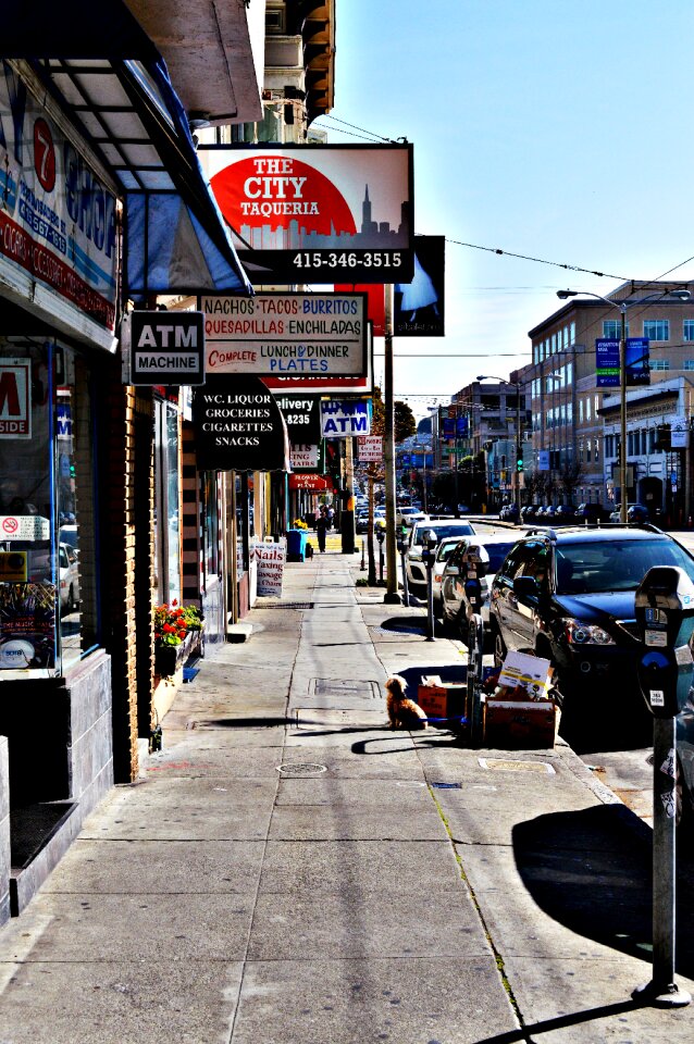 Road business scene