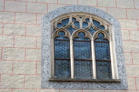 Leaded glass historicized old window