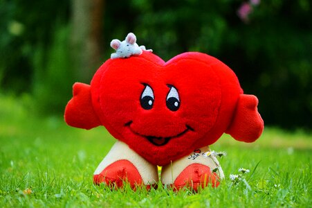 Valentine's day fabric plush