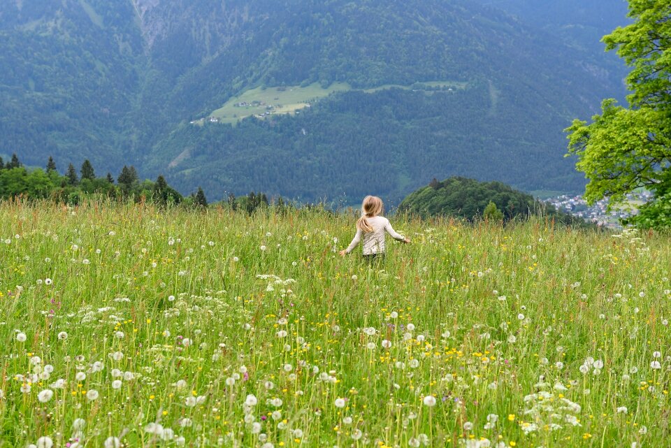 Grass child girl