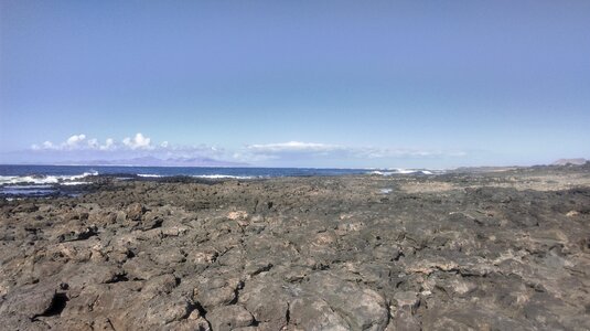 Rocks ocean landscape photo