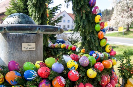 Easter well easter easter eggs