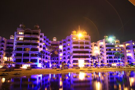Red sea hotel complex beach photo
