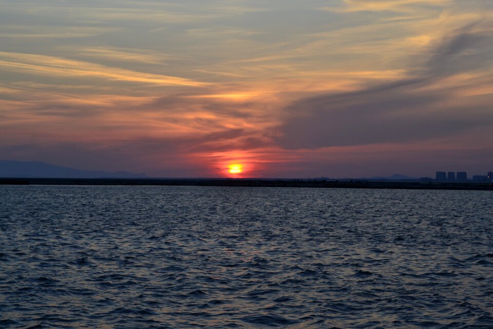 Peace sunset marine