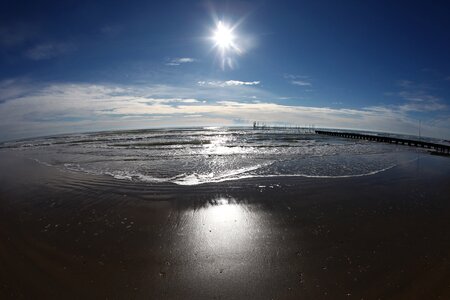 Beach sea sun photo