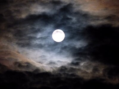 Sky night moon photo