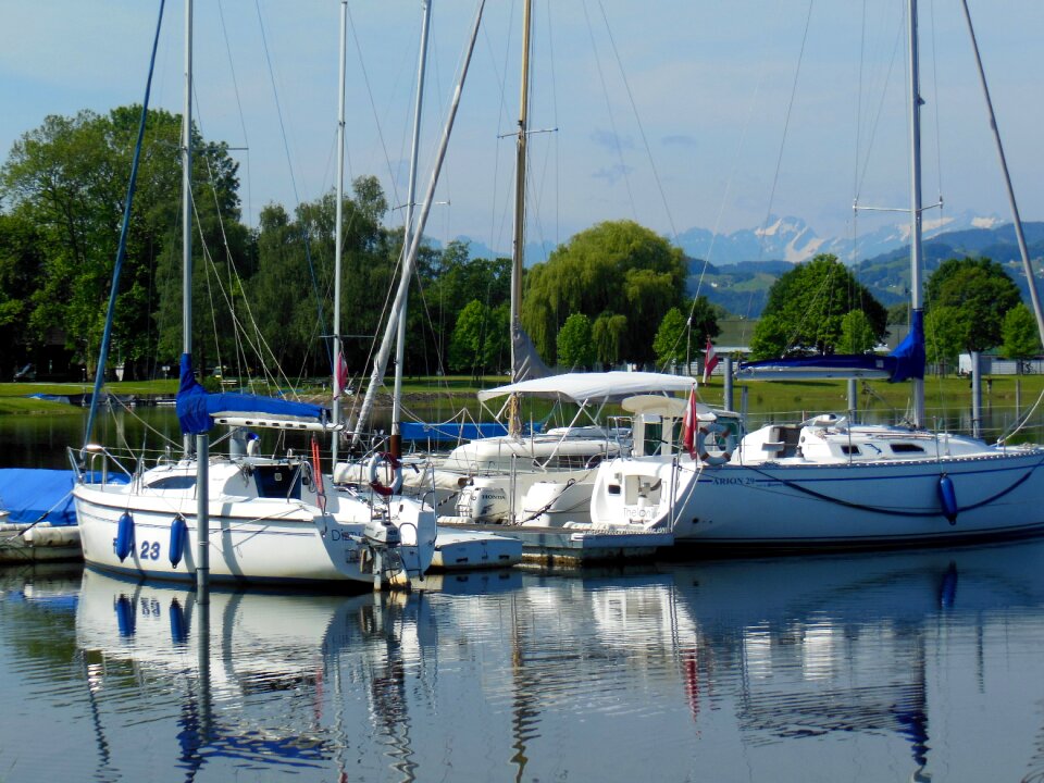 Blue sky water romance photo