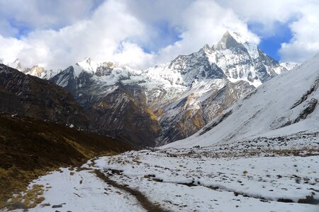 Tracking mountain snow mountain photo