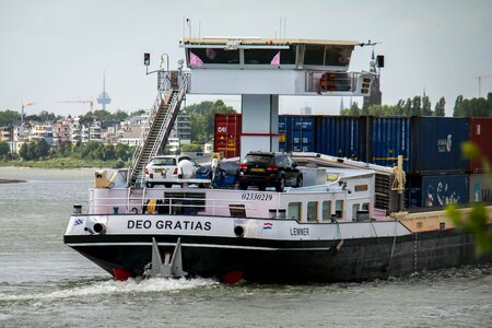 Command center river container photo