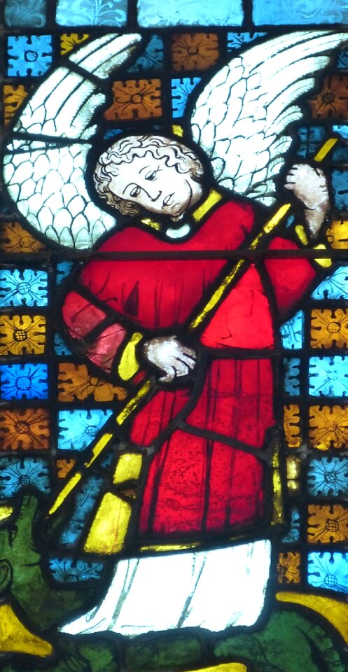Church window stained glass window faith