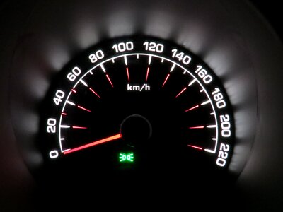 Counter speedometer automotive