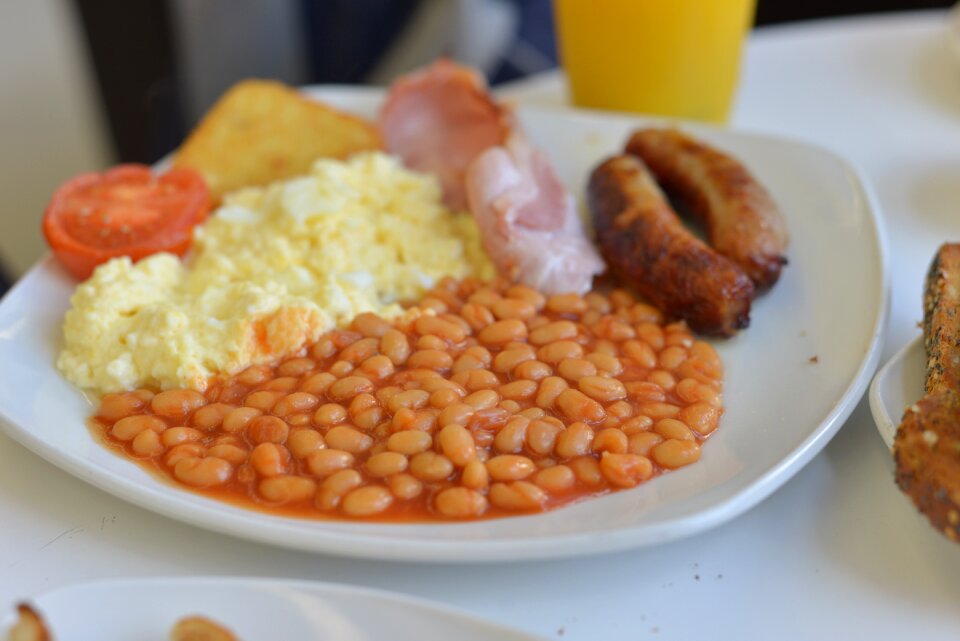 Nutrition meal sausages photo