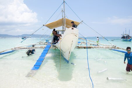 White sand water summer photo