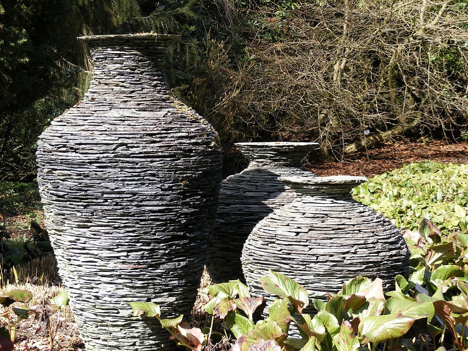 Slate greenery garden
