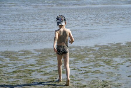 Young child beach