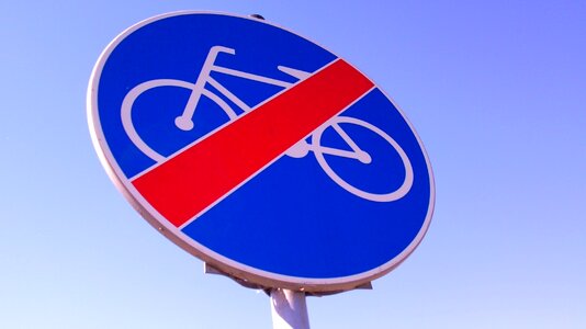 Way the prohibition of bike