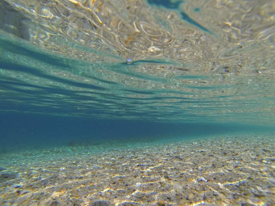 Mediterranean water blue