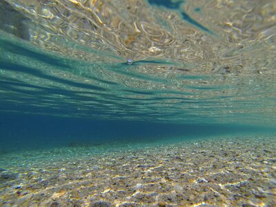 Mediterranean water blue