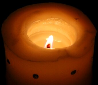 Mood candlelight wax candle photo