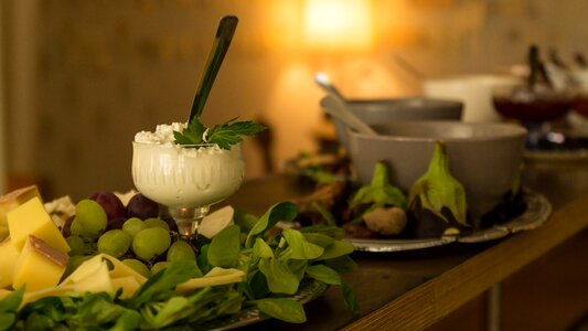 Cheese fruit cream