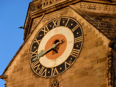 Tower clock tower time of photo