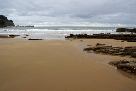 Beach tide sand