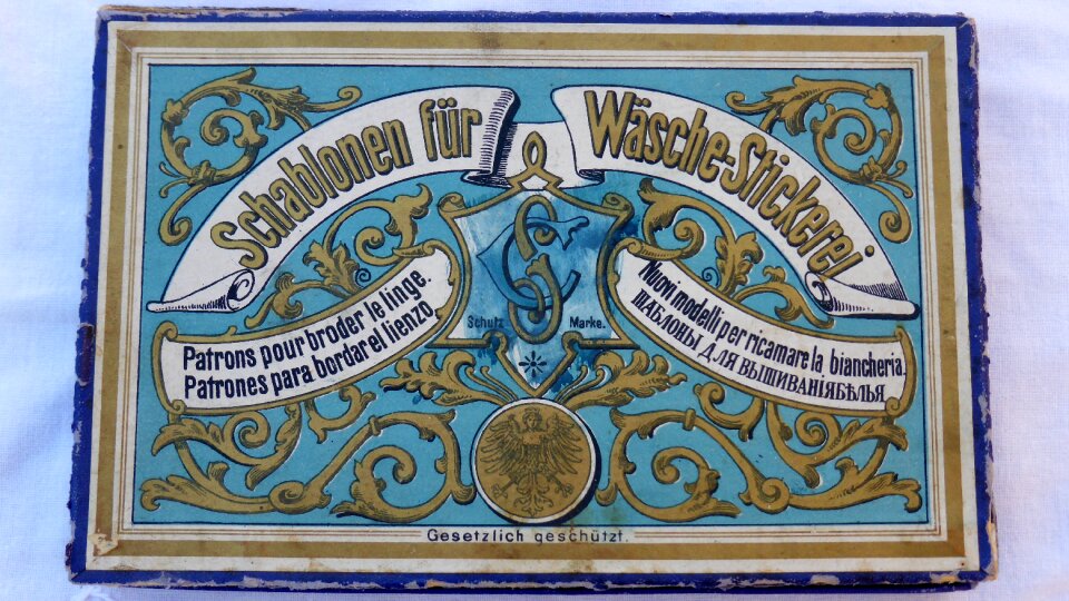 Old antique cardboard pattern