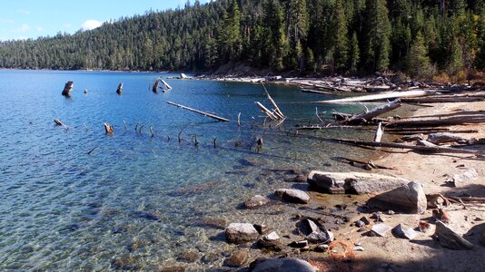 Lake california beach