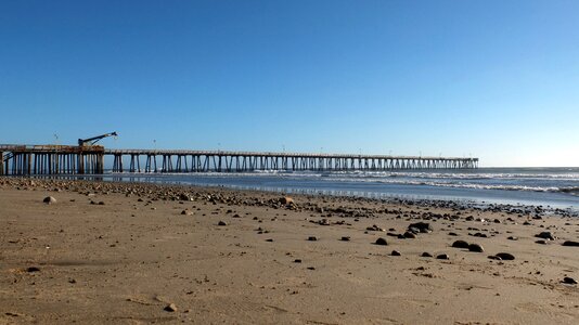 Pier beach california