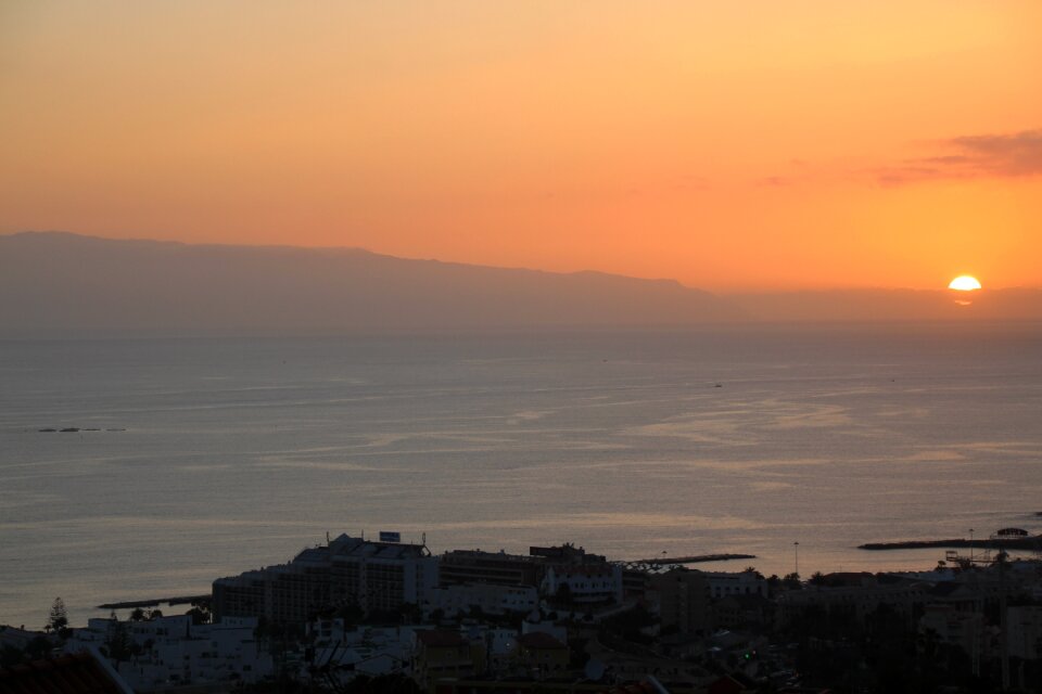 Tenerife in the background island